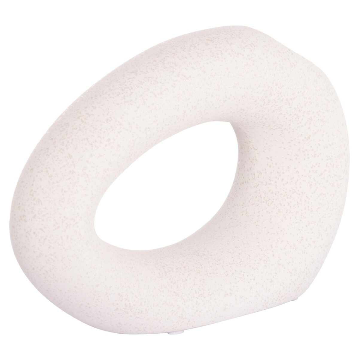 ΕΠΙΤΡΑΠΕΖΙΟ ΚΕΡΑΜΙΚΟ ΔΙΑΚΟΣΜΗΤΙΚΟ ELLIPTO HM4645.01 ΥΠΟΛΕΥΚΟ ΚΡΥΣΤΑΛΛΙΚΟ 23x8x16Υεκ - Image 5