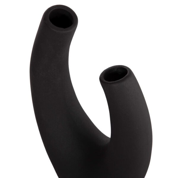 ΕΠΙΤΡΑΠΕΖΙΟ ΚΕΡΑΜΙΚΟ ΔΙΑΚΟΣΜΗΤΙΚΟ ELLIPTO HM4643.02 ΜΑΥΡΟ ΜΑΤ 15x7x21,5Υεκ - Image 6