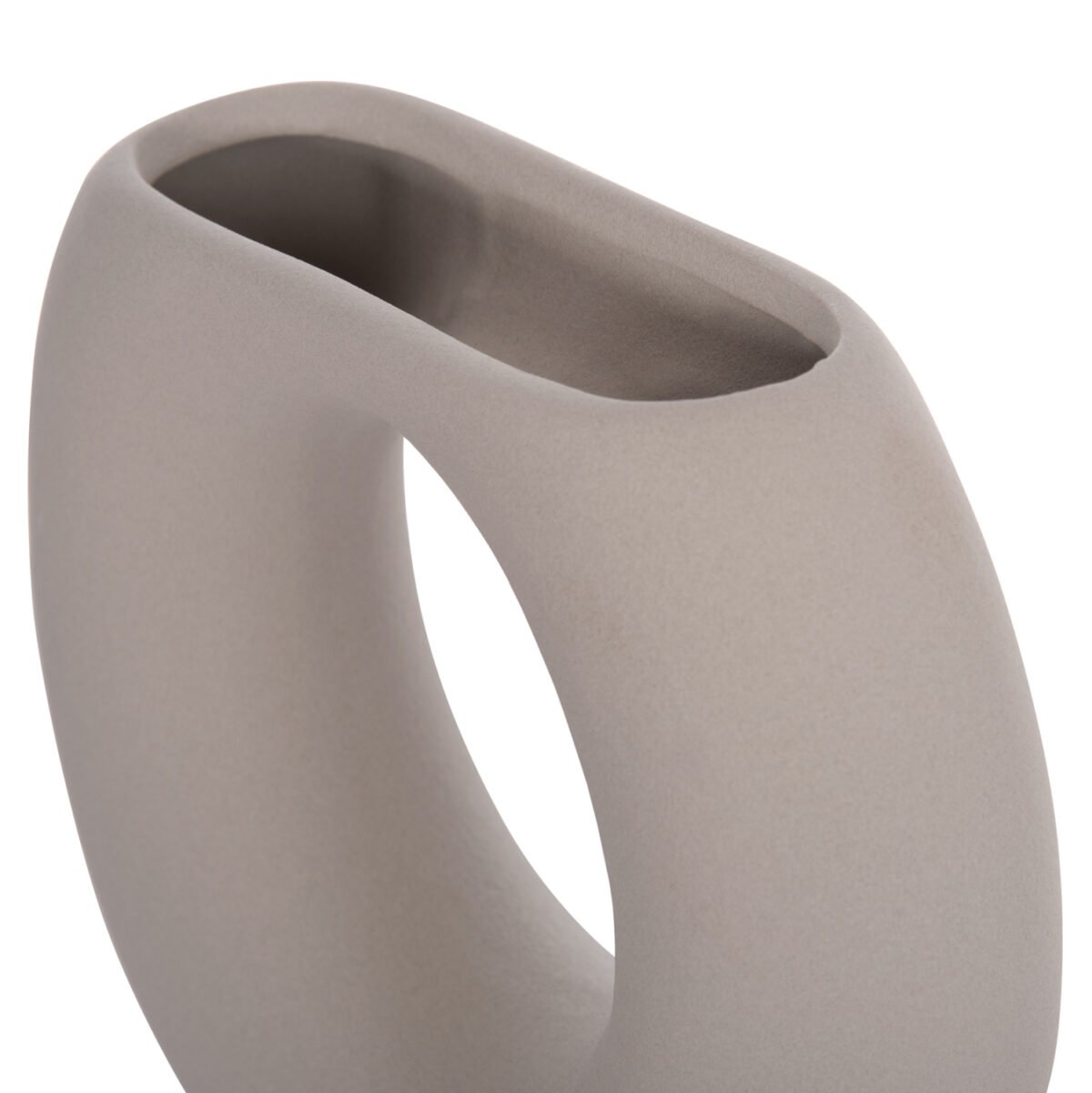 ΕΠΙΤΡΑΠΕΖΙΟ ΚΕΡΑΜΙΚΟ ΔΙΑΚΟΣΜΗΤΙΚΟ ELLIPTO HM4646.03 ΓΚΡΙ ΜΑΤ 18x6,5x14Υεκ - Image 6