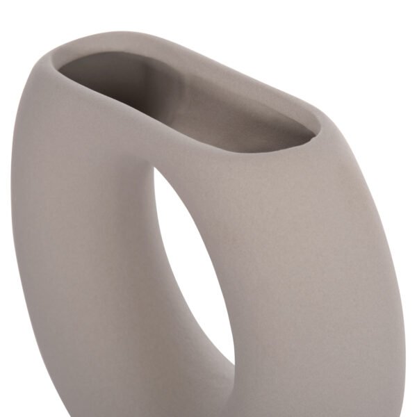 ΕΠΙΤΡΑΠΕΖΙΟ ΚΕΡΑΜΙΚΟ ΔΙΑΚΟΣΜΗΤΙΚΟ ELLIPTO HM4646.03 ΓΚΡΙ ΜΑΤ 18x6,5x14Υεκ - Image 6