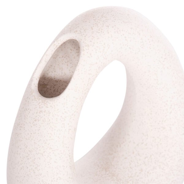 ΕΠΙΤΡΑΠΕΖΙΟ ΚΕΡΑΜΙΚΟ ΔΙΑΚΟΣΜΗΤΙΚΟ ELLIPTO HM4644.01 ΥΠΟΛΕΥΚΟ ΚΡΥΣΤΑΛΛΙΚΟ 16,5x9x20Υεκ - Image 7