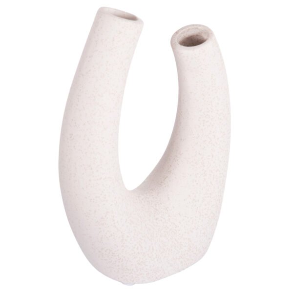 ΕΠΙΤΡΑΠΕΖΙΟ ΚΕΡΑΜΙΚΟ ΔΙΑΚΟΣΜΗΤΙΚΟ ELLIPTO HM4643.01 ΥΠΟΛΕΥΚΟ ΚΡΥΣΤΑΛΛΙΚΟ 15x7x21