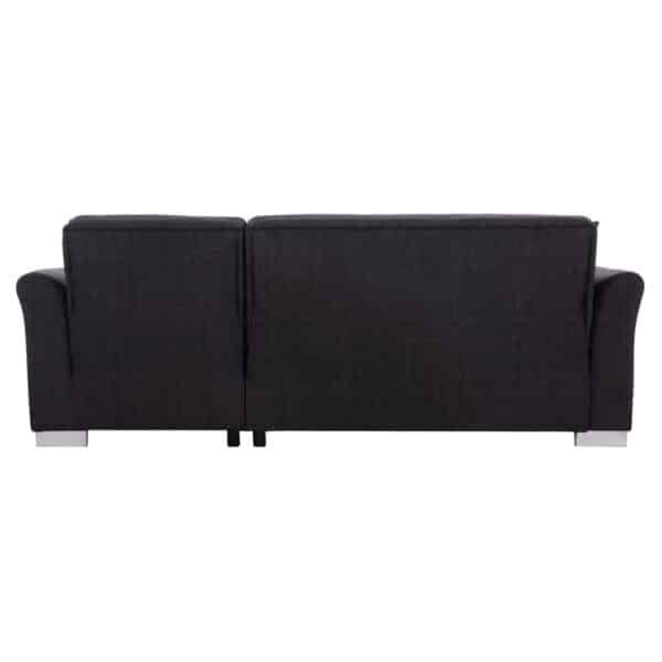 ΓΩΝΙΑΚΟΣ ΚΑΝΑΠΕΣ-ΚΡΕΒΑΤΙ ΜΕ ΑΠΟΘ. ΧΩΡΟ BRONKO HM3291.01 ΑΝΘΡΑΚΙ ΥΦΑΣΜΑ 218x138x77Y - Image 7