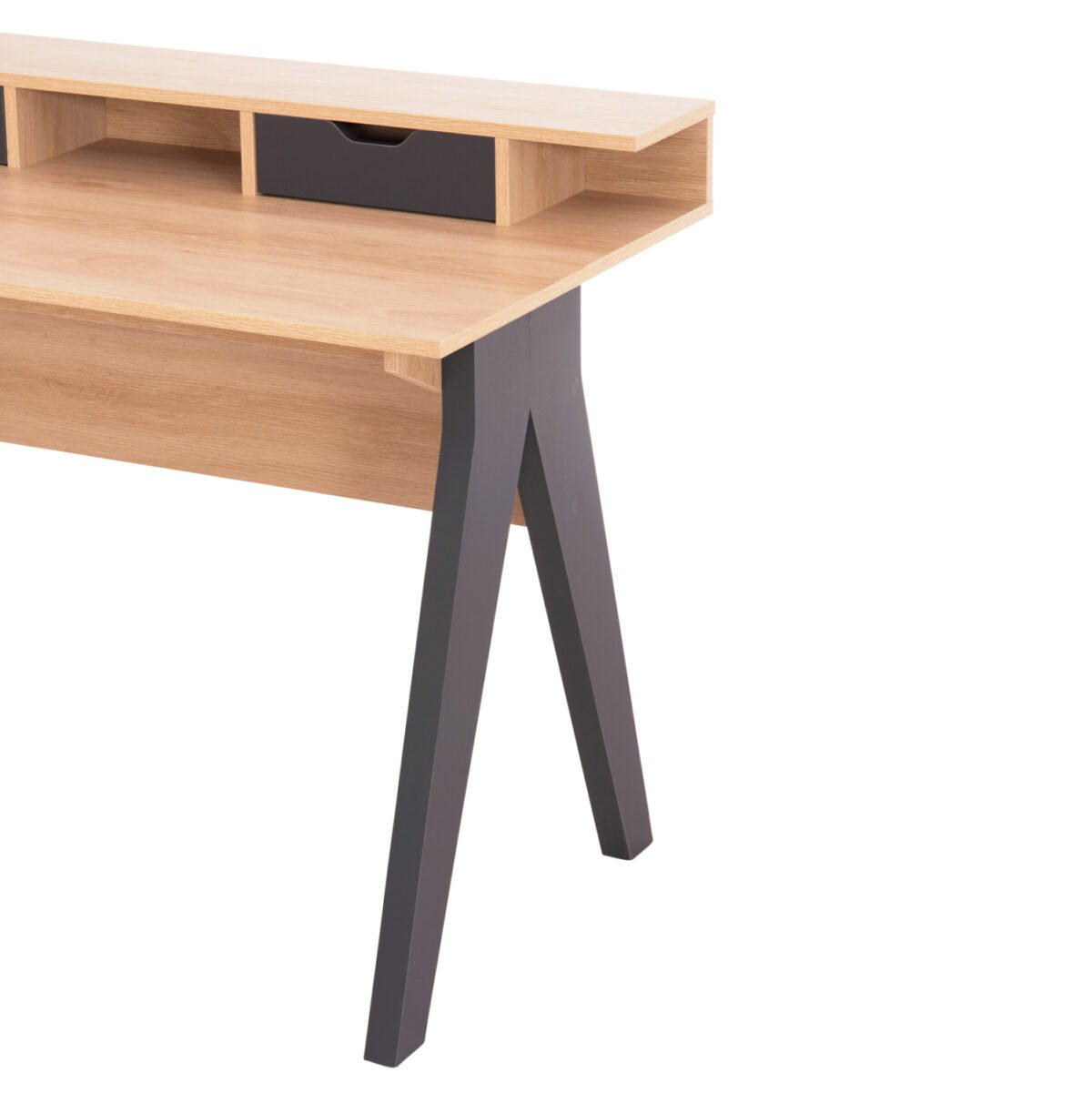 ΓΡΑΦΕΙΟ REXIN HM18290 ΜΕΛΑΜΙΝΗ ΣΕ SONAMA-ΓΚΡΙ 120x19-59x75-85,5ΥΥεκ. - Image 7