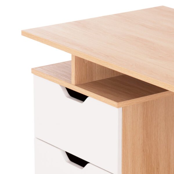 ΓΡΑΦΕΙΟ ΜΕ ΣΥΡΤΑΡΙΑ COLT HM18291 ΜΕΛΑΜΙΝΗ ΣΕ ΛΕΥΚΟ-SONAMA 120x53x75Υεκ. - Image 8