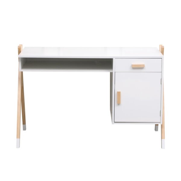 ΓΡΑΦΕΙΟ ΠΑΙΔΙΚΟ PASCHAL HM2496.03 ΜΕΛΑΜΙΝΗ-ΞΥΛΟ ΠΕΥΚΟΥ 120x55x75Υεκ - Image 4