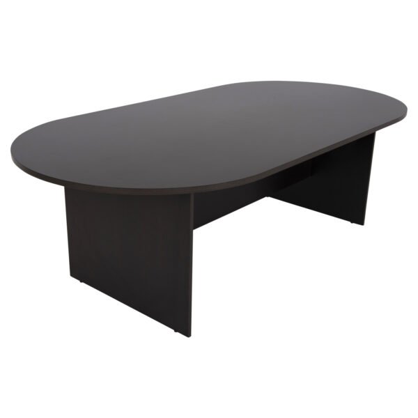 ΓΡΑΦΕΙΟ ΣΥΝΕΔΡΙΑΣΕΩΝ ΟΒΑΛ SIENNA HM2134.02 ΜΕΛΑΜΙΝΗ ΣΕ WENGE 240x120x75Υεκ. - Image 4