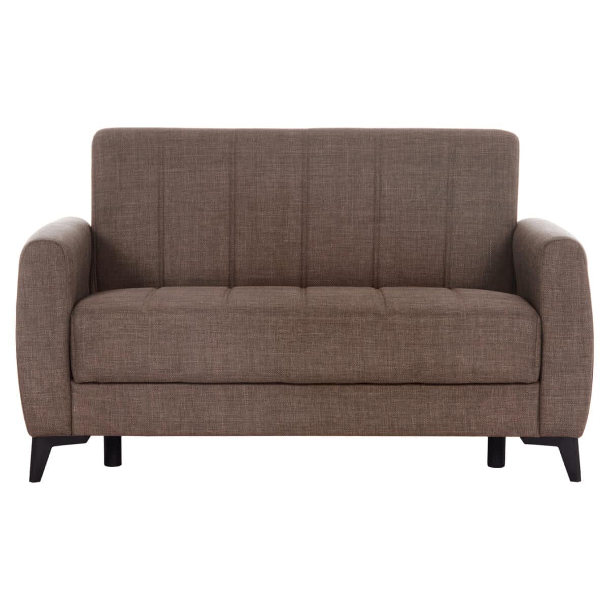 ΚΑΝΑΠΕΣ ΚΡΕΒΑΤΙ ΜΕ ΑΠΟΘ.ΧΩΡΟ ΔΙΘΕΣΙΟΣ NIKKO HM3293.02 ΚΑΦΕ ΥΦΑΣΜΑ 144x75x84Υεκ. - Image 4