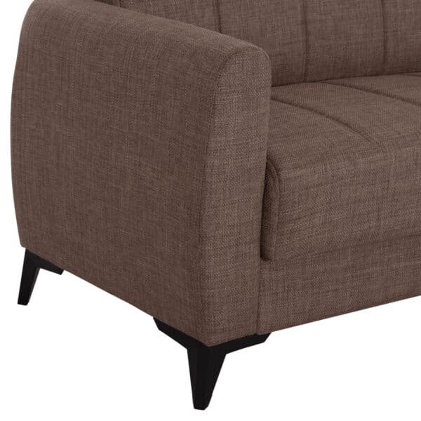 ΚΑΝΑΠΕΣ ΚΡΕΒΑΤΙ ΜΕ ΑΠΟΘ.ΧΩΡΟ ΔΙΘΕΣΙΟΣ NIKKO HM3293.02 ΚΑΦΕ ΥΦΑΣΜΑ 144x75x84Υεκ. - Image 9