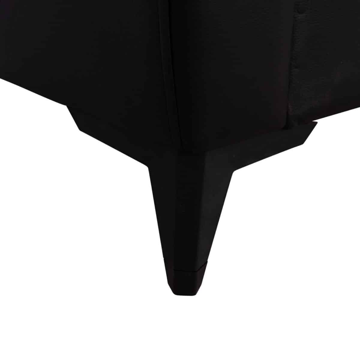 ΚΑΝΑΠΕΣ ΚΡΕΒΑΤΙ ΜΕ ΑΠΟΘ.ΧΩΡΟ ΔΙΘΕΣΙΟΣ NIKKO HM3293.11 ΜΑΥΡΟ PU 144x75x84Υεκ. - Image 10