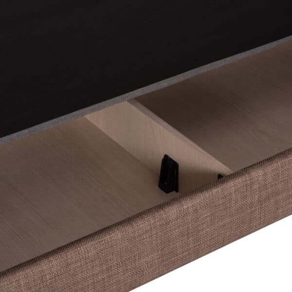 ΚΑΝΑΠΕΣ ΚΡΕΒΑΤΙ ΜΕ ΑΠΟΘ.ΧΩΡΟ ΔΙΘΕΣΙΟΣ NIKKO HM3293.02 ΚΑΦΕ ΥΦΑΣΜΑ 144x75x84Υεκ. - Image 10