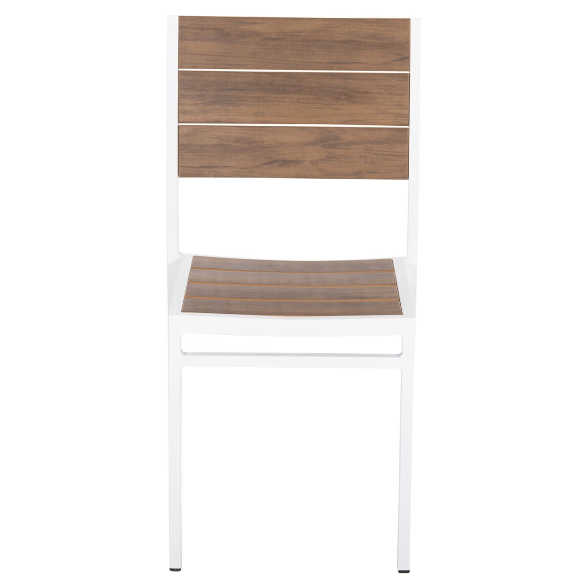 ΚΑΡΕΚΛΑ ΑΛΟΥΜΙΝΙΟΥ SAGA HM6063.01 ΛΕΥΚΗ ΜΕ POLYWOOD 46x52x86Υεκ. - Image 3