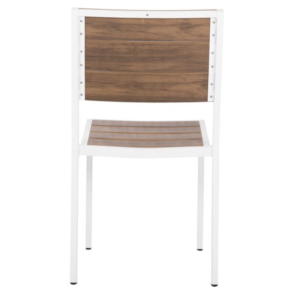 ΚΑΡΕΚΛΑ ΑΛΟΥΜΙΝΙΟΥ SAGA HM6063.01 ΛΕΥΚΗ ΜΕ POLYWOOD 46x52x86Υεκ. - Image 6