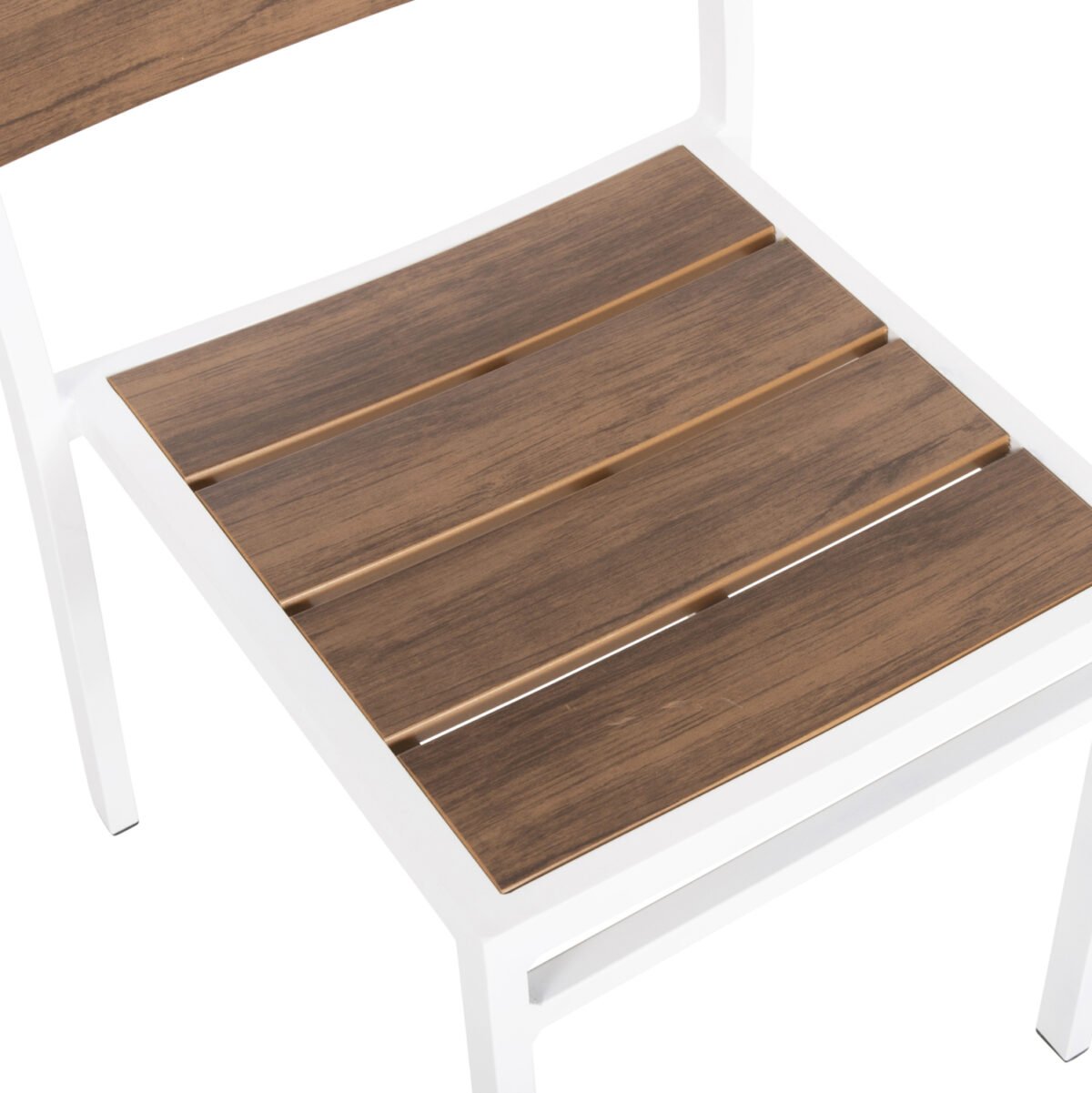 ΚΑΡΕΚΛΑ ΑΛΟΥΜΙΝΙΟΥ SAGA HM6063.01 ΛΕΥΚΗ ΜΕ POLYWOOD 46x52x86Υεκ. - Image 8