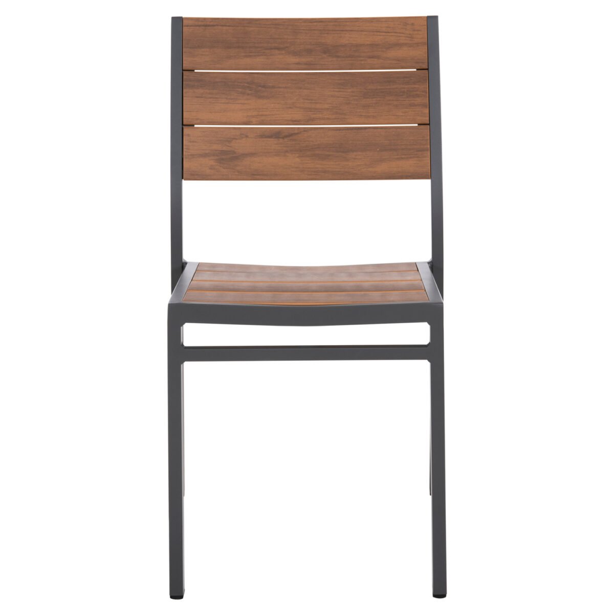 ΚΑΡΕΚΛΑ ΑΛΟΥΜΙΝΙΟΥ SAGA HM6063.02 ΣΚΟΥΡΟ ΓΚΡΙ ΜΕ POLYWOOD 46x52x86Υεκ. - Image 3