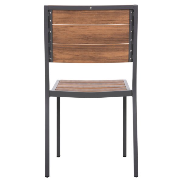 ΚΑΡΕΚΛΑ ΑΛΟΥΜΙΝΙΟΥ SAGA HM6063.02 ΣΚΟΥΡΟ ΓΚΡΙ ΜΕ POLYWOOD 46x52x86Υεκ. - Image 6