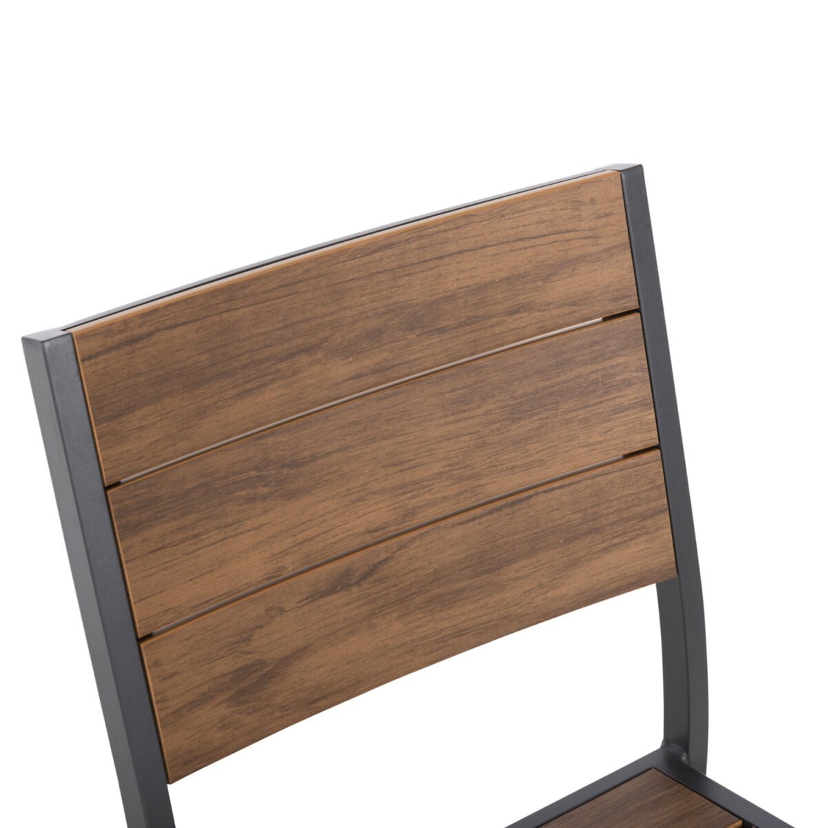 ΚΑΡΕΚΛΑ ΑΛΟΥΜΙΝΙΟΥ SAGA HM6063.02 ΣΚΟΥΡΟ ΓΚΡΙ ΜΕ POLYWOOD 46x52x86Υεκ. - Image 7