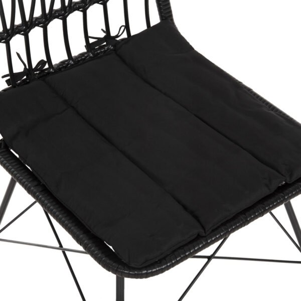 ΚΑΡΕΚΛΑ ΕΞ.ΧΩΡΟΥ ALLEGRA HM5453.12 ΜΕΤΑΛΛΟ-ΜΑΞΙΛΑΡΙ-WICKER ΜΑΥΡΟ 52x52x83,5Yεκ. - Image 8