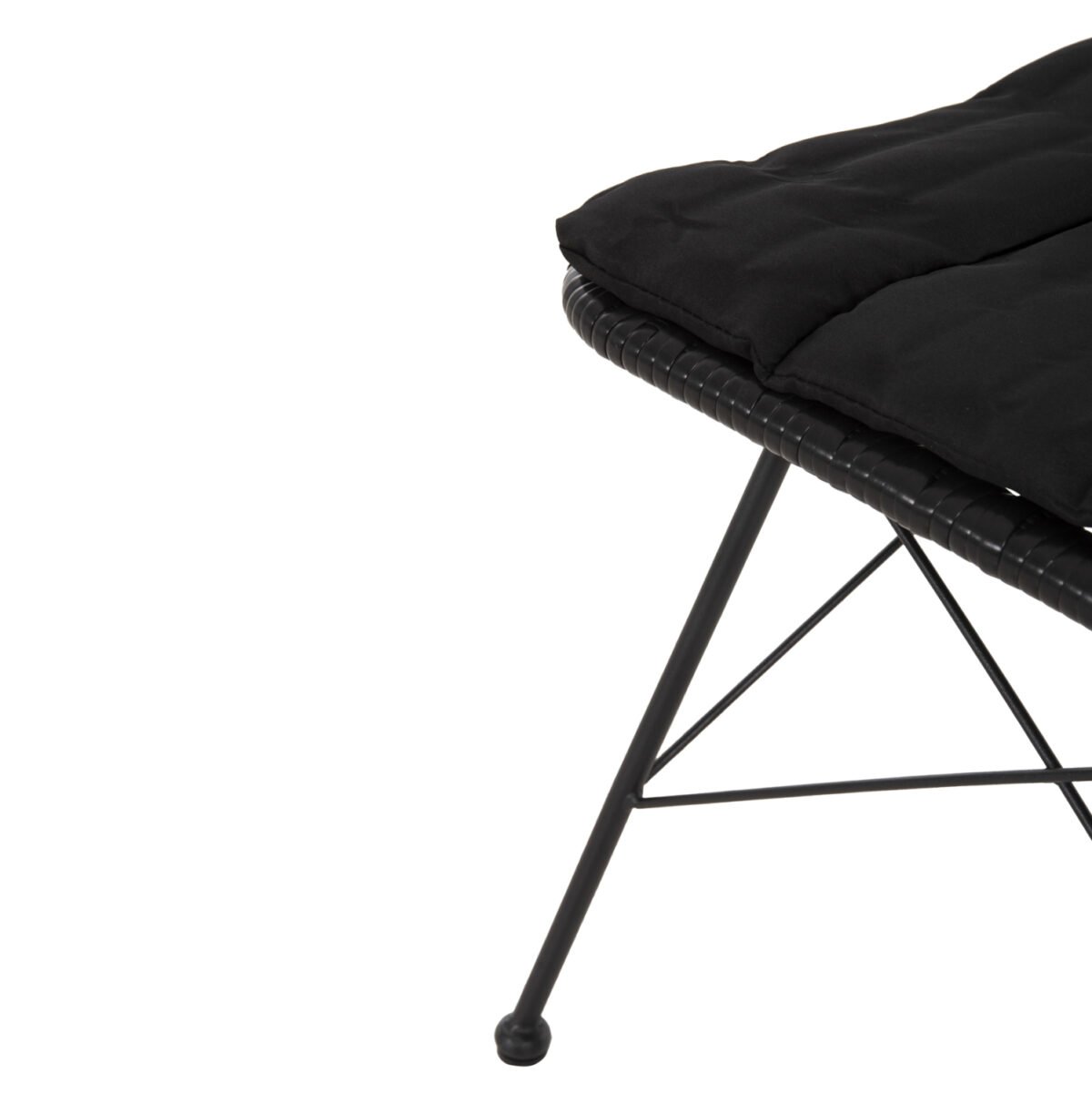 ΚΑΡΕΚΛΑ ΕΞ.ΧΩΡΟΥ ALLEGRA HM5453.12 ΜΕΤΑΛΛΟ-ΜΑΞΙΛΑΡΙ-WICKER ΜΑΥΡΟ 52x52x83,5Yεκ. - Image 10