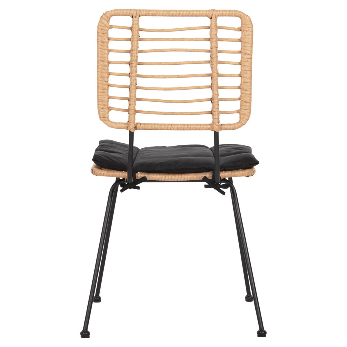 ΚΑΡΕΚΛΑ ΕΞ.ΧΩΡΟΥ ALLEGRA HM5454.11 ΜΕΤΑΛΛΟ&ΜΑΞΙΛΑΡΙ ΜΑΥΡΟ-ΜΠΕΖ WICKER 50,5x49,5x88Υεκ - Image 6