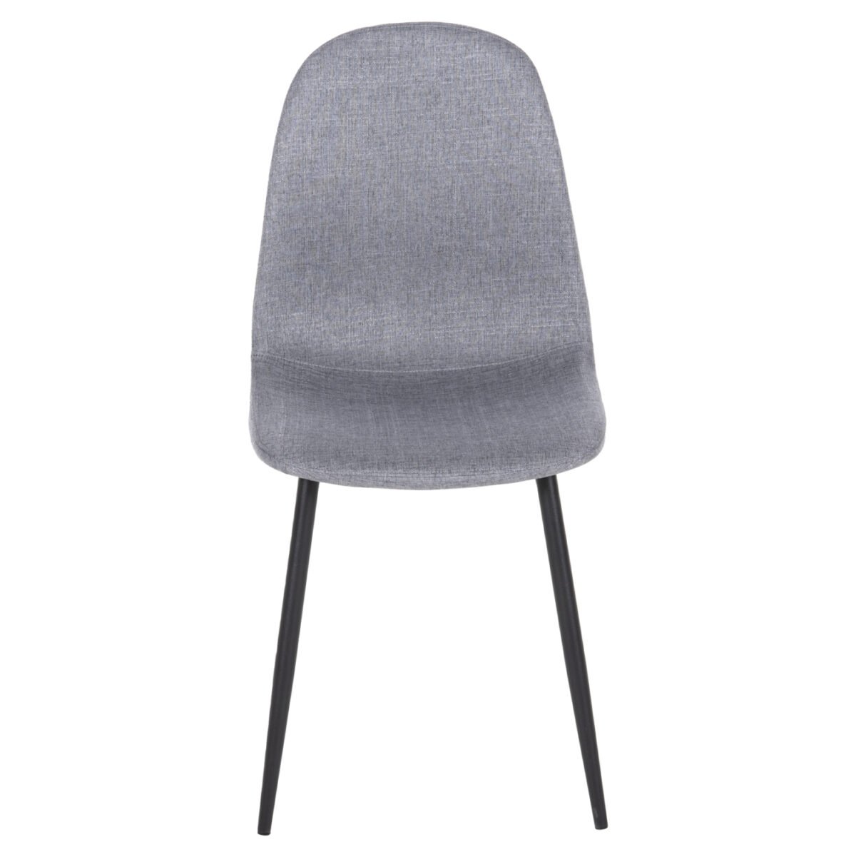 ΚΑΡΕΚΛΑ LEONARDO HM00100.26 ΥΦΑΣΜΑ ΓΚΡΙ & ΜΑΥΡΑ ΜΕΤΑΛ. ΠΟΔΙΑ 42x49,5x89Υεκ. - Image 3