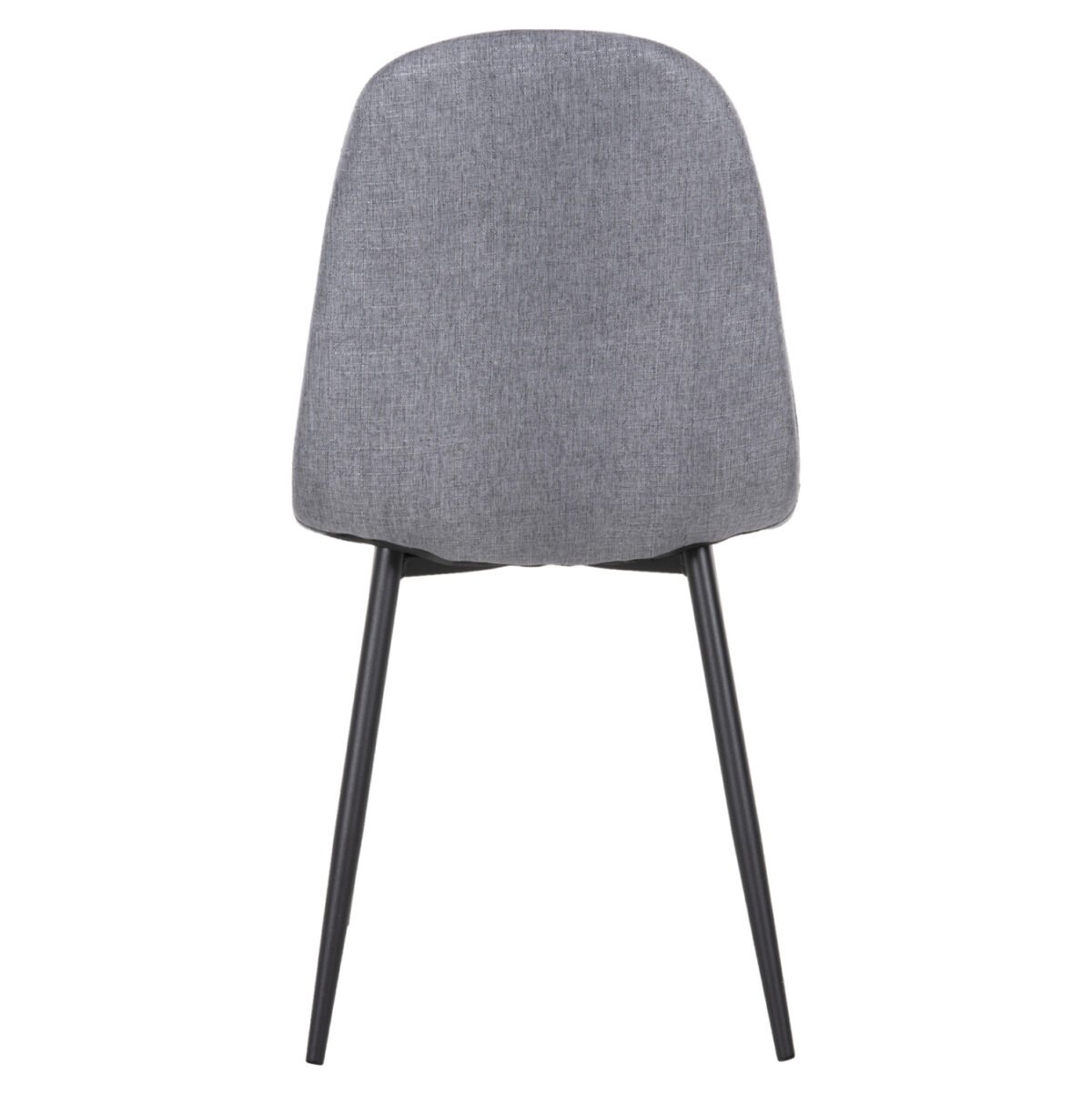 ΚΑΡΕΚΛΑ LEONARDO HM00100.26 ΥΦΑΣΜΑ ΓΚΡΙ & ΜΑΥΡΑ ΜΕΤΑΛ. ΠΟΔΙΑ 42x49,5x89Υεκ. - Image 6