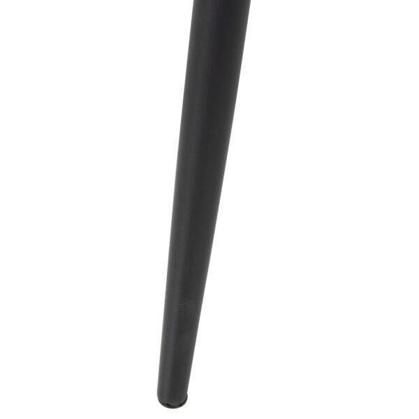 ΚΑΡΕΚΛΑ LEONARDO HM00100.26 ΥΦΑΣΜΑ ΓΚΡΙ & ΜΑΥΡΑ ΜΕΤΑΛ. ΠΟΔΙΑ 42x49,5x89Υεκ. - Image 10