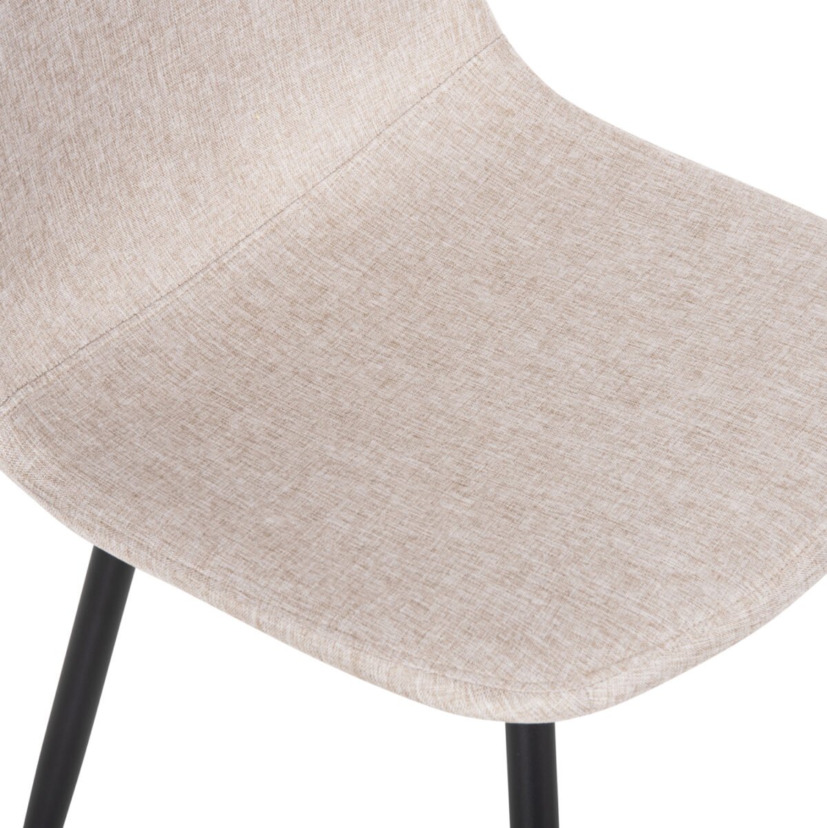 ΚΑΡΕΚΛΑ LEONARDO HM00100.27 ΥΦΑΣΜΑ ΜΠΕΖ & ΜΑΥΡΑ ΜΕΤΑΛ. ΠΟΔΙΑ 42x49,5x89Υεκ. - Image 7