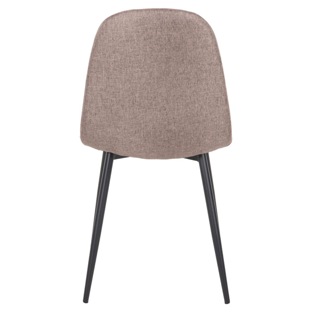 ΚΑΡΕΚΛΑ LEONARDO HM00100.28 ΥΦΑΣΜΑ ΣΚΟΥΡΟ ΜΠΕΖ & ΜΑΥΡΑ ΜΕΤΑΛ. ΠΟΔΙΑ 42x49,5x89Υεκ. - Image 6