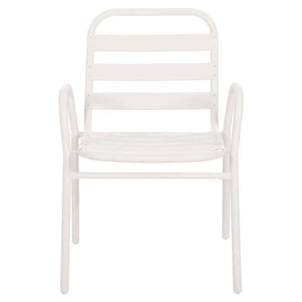 ΚΑΡΕΚΛΑ PRELUDE HM5970.02 ΜΕΤΑΛ.ΣΚΕΛΕΤΟΣ-ΠΛΑΤΗ & ΚΑΘΙΣΜΑ ΑΛΟΥΜΙΝΙΟ-ΛΕΥΚΗ 54x56x79Υεκ - Image 3