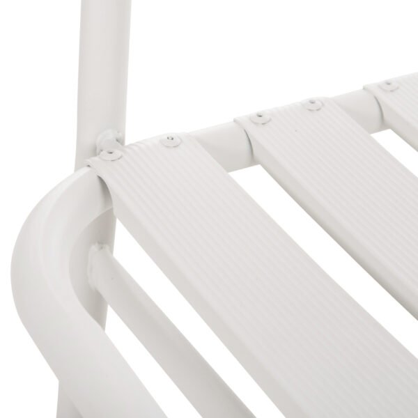 ΚΑΡΕΚΛΑ PRELUDE HM5970.02 ΜΕΤΑΛ.ΣΚΕΛΕΤΟΣ-ΠΛΑΤΗ & ΚΑΘΙΣΜΑ ΑΛΟΥΜΙΝΙΟ-ΛΕΥΚΗ 54x56x79Υεκ - Image 9