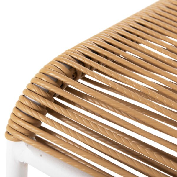 ΚΑΡΕΚΛΑ SUKI HM6053.01 ΜΕΤΑΛΛO ΛΕΥΚΟ KAI ΣΥΝΘ. RATTAN ΣΕ ΦΥΣΙΚΟ 54x62x80Υεκ - Image 8