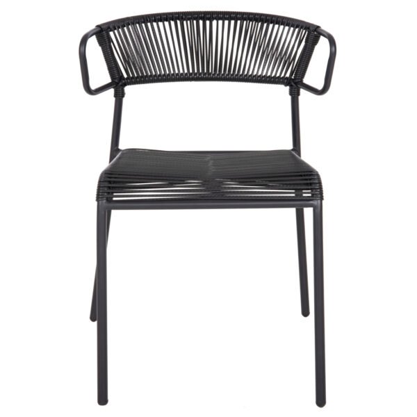 ΚΑΡΕΚΛΑ SUKI HM6053.02 ΜΕΤΑΛΛO KAI ΣΥΝΘΕΤΙΚΟ RATTAN ΣΕ ΜΑΥΡΟ 54x62x80Υεκ - Image 3