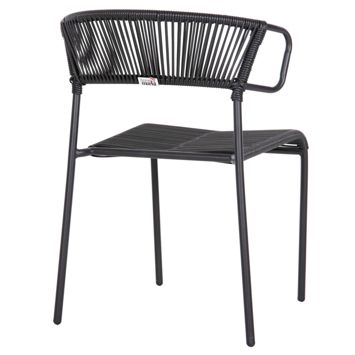 ΚΑΡΕΚΛΑ SUKI HM6053.02 ΜΕΤΑΛΛO KAI ΣΥΝΘΕΤΙΚΟ RATTAN ΣΕ ΜΑΥΡΟ 54x62x80Υεκ - Image 5