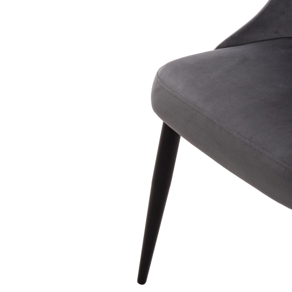 ΚΑΡΕΚΛΑ SERENITY HM8527.11 ΒΕΛΟΥΔΟ ΓΚΡΙ ΜΕ ΜΑΥΡΑ ΜΕΤΑΛΛΙΚΑ ΠΟΔΙΑ 51x54x83,5Υεκ. - Image 9