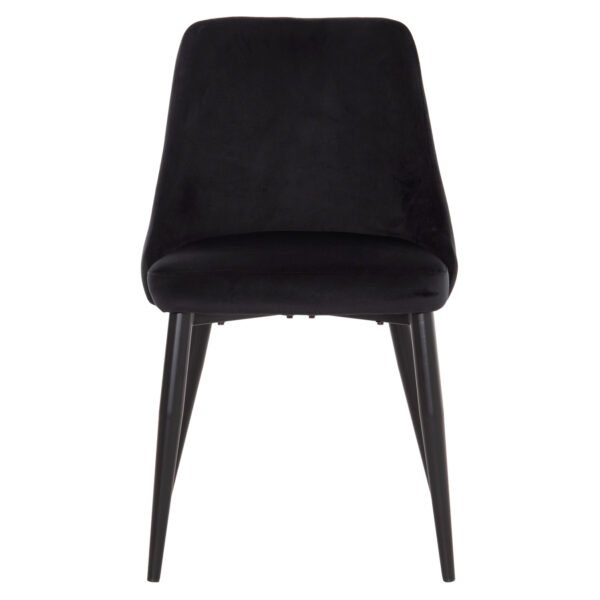 ΚΑΡΕΚΛΑ SERENITY HM8527.14 ΒΕΛΟΥΔΟ ΜΑΥΡΟ ΜΕ ΜΑΥΡΑ ΜΕΤΑΛΛΙΚΑ ΠΟΔΙΑ 51x54x83,5Υεκ. - Image 3