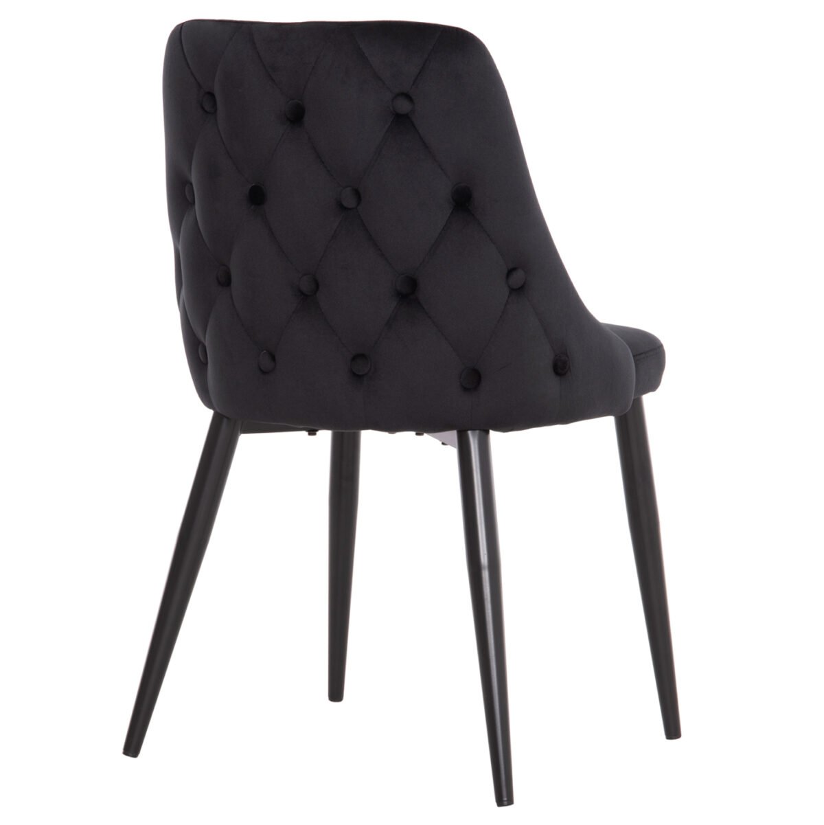 ΚΑΡΕΚΛΑ SERENITY HM8527.14 ΒΕΛΟΥΔΟ ΜΑΥΡΟ ΜΕ ΜΑΥΡΑ ΜΕΤΑΛΛΙΚΑ ΠΟΔΙΑ 51x54x83,5Υεκ. - Image 5