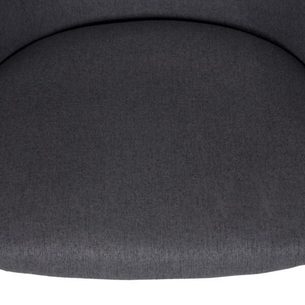 ΚΑΡΕΚΛΑ ISIAH HM9615.01 ΓΚΡΙ ΥΦΑΣΜΑ-ΜΑΥΡΑ ΜΕΤΑΛΛΙΚΑ ΠΟΔΙΑ 56x56x76Υ εκ. - Image 8