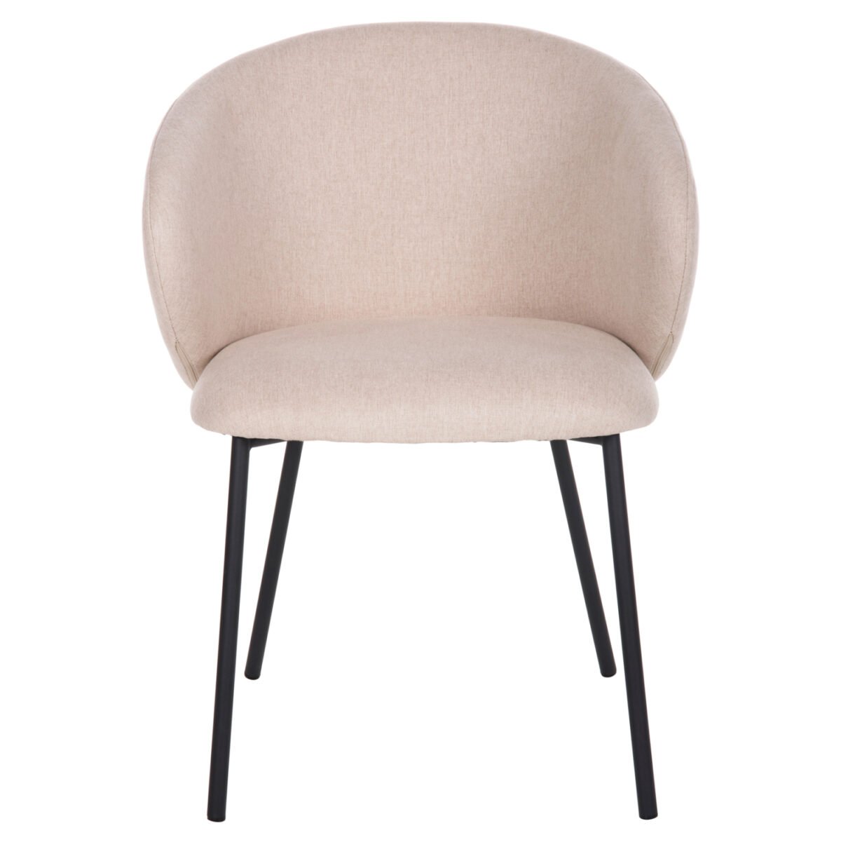 ΚΑΡΕΚΛΑ ISIAH HM9615.03 ΜΠΕΖ ΥΦΑΣΜΑ-ΜΑΥΡΑ ΜΕΤΑΛΛΙΚΑ ΠΟΔΙΑ 56x56x76Υ εκ. - Image 3