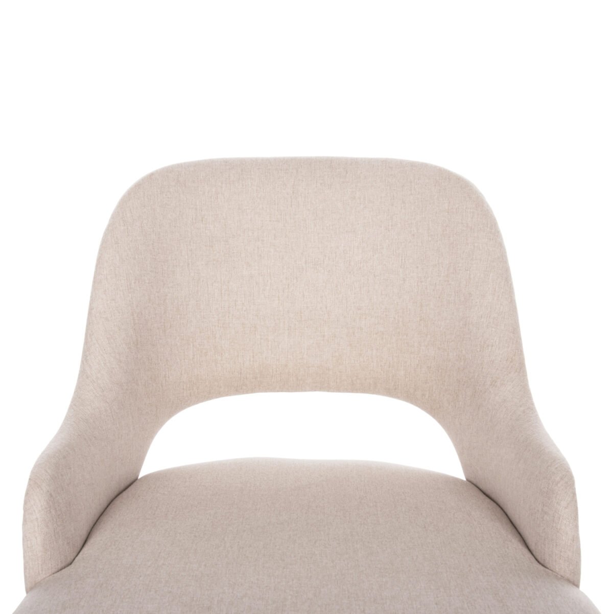 ΚΑΡΕΚΛΑ DELF HM9617.02 ΜΠΕΖ ΥΦΑΣΜΑ-ΜΑΥΡΑ ΜΕΤΑΛ. ΠΟΔΙΑ-ΞΥΛΙΝΗ ΠΛΑΤΗ ΟΑΚ 48x55x76Υ - Image 8