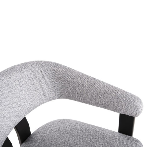 ΚΑΡΕΚΛΑ ZARRA HM9970.02 RUBBERWOOD ΣΕ ΜΑΥΡΟ-ΑΝΟΙΧΤΟ ΓΚΡΙ ΥΦΑΣΜΑ 55,5x59x81,5Υεκ - Image 8