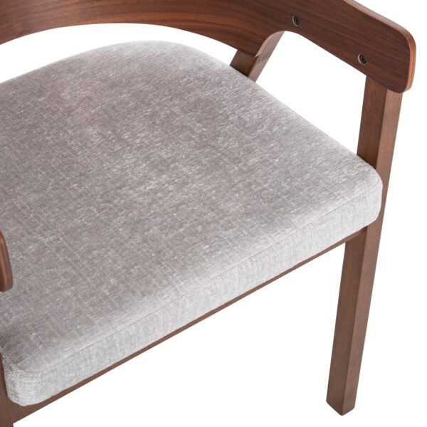 ΚΑΡΕΚΛΑ NERO HM9972 RUBBERWOOD ΣΕ ΚΑΡΥΔΙ-ΓΚΡΙ ΥΦΑΣΜΑ ΚΑΘΙΣΜΑ 56x56x78Yεκ. - Image 8