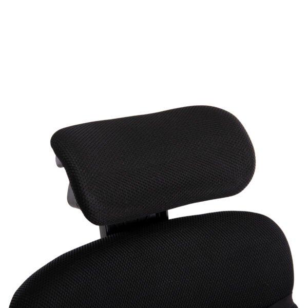 ΚΑΡΕΚΛΑ ΓΡΑΦΕΙΟΥ CRONER HM1196.01 ΜΑΥΡΟ MESH-ΜΕΤΑΛ.ΒΑΣΗ-NYLON ΣΚΕΛΕΤΟΣ 58x99x120Υεκ. - Image 8