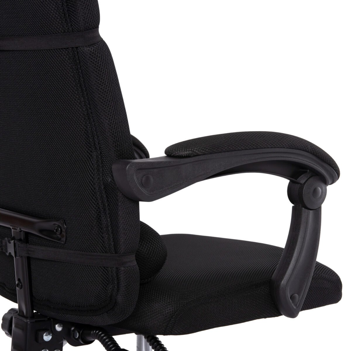 ΚΑΡΕΚΛΑ ΓΡΑΦΕΙΟΥ CRONER HM1196.01 ΜΑΥΡΟ MESH-ΜΕΤΑΛ.ΒΑΣΗ-NYLON ΣΚΕΛΕΤΟΣ 58x99x120Υεκ. - Image 9