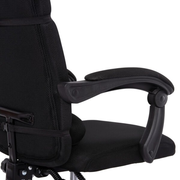 ΚΑΡΕΚΛΑ ΓΡΑΦΕΙΟΥ CRONER HM1196.01 ΜΑΥΡΟ MESH-ΜΕΤΑΛ.ΒΑΣΗ-NYLON ΣΚΕΛΕΤΟΣ 58x99x120Υεκ. - Image 9