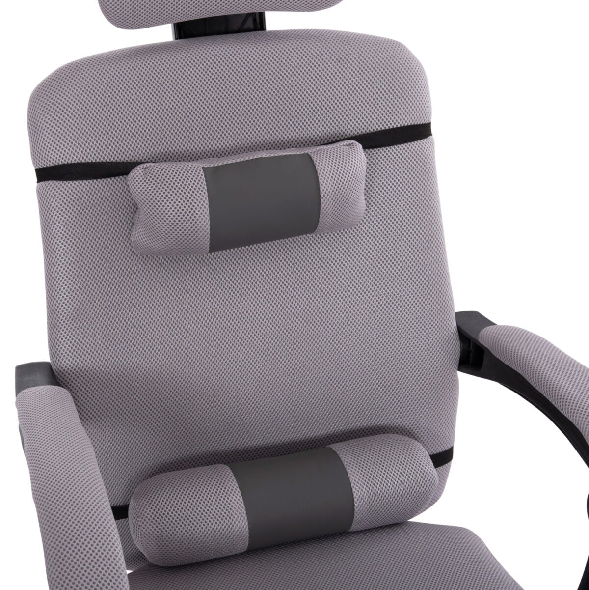 ΚΑΡΕΚΛΑ ΓΡΑΦΕΙΟΥ CRONER HM1196.02 ΓΚΡΙ MESH-ΜΕΤΑΛ.ΒΑΣΗ-NYLON ΣΚΕΛΕΤΟΣ 58x67x124Υεκ. - Image 8