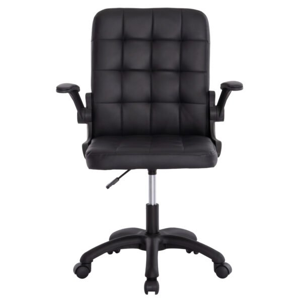 ΚΑΡΕΚΛΑ ΓΡΑΦΕΙΟΥ PORTIMA HM1197.01 ΜΑΥΡΟ PVC-NYLON ΣΚΕΛΕΤΟΣ & ΒΑΣΗ 69x57x97Υεκ. - Image 3