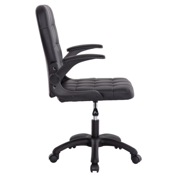 ΚΑΡΕΚΛΑ ΓΡΑΦΕΙΟΥ PORTIMA HM1197.01 ΜΑΥΡΟ PVC-NYLON ΣΚΕΛΕΤΟΣ & ΒΑΣΗ 69x57x97Υεκ. - Image 4