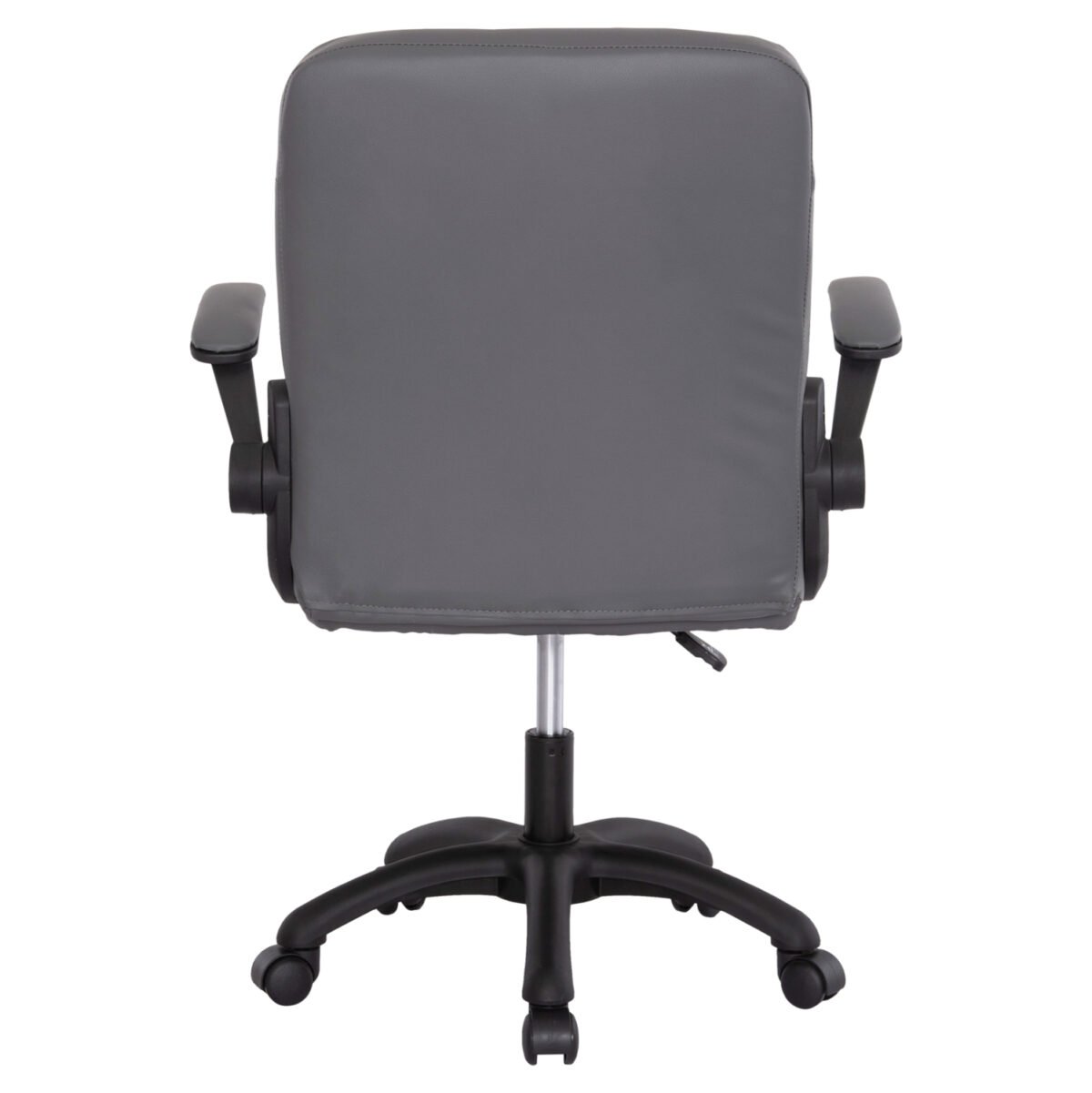 ΚΑΡΕΚΛΑ ΓΡΑΦΕΙΟΥ PORTIMA HM1197.03 ΓΚΡΙ PVC-ΜΑΥΡΟΣ NYLON ΣΚΕΛΕΤΟΣ & ΒΑΣΗ 66.5x60x97Υεκ - Image 6