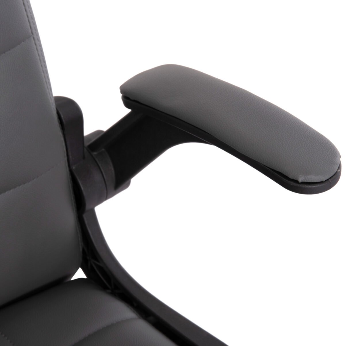 ΚΑΡΕΚΛΑ ΓΡΑΦΕΙΟΥ PORTIMA HM1197.03 ΓΚΡΙ PVC-ΜΑΥΡΟΣ NYLON ΣΚΕΛΕΤΟΣ & ΒΑΣΗ 66.5x60x97Υεκ - Image 8